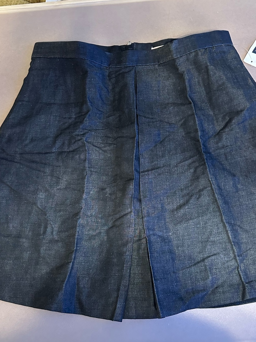 GAP Black and White Linen Textured Waistband skirt -Size M